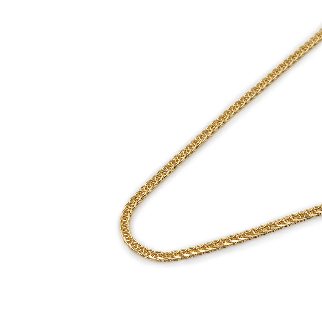 Gold 2.6mm Square Spiga Chain - Image 4