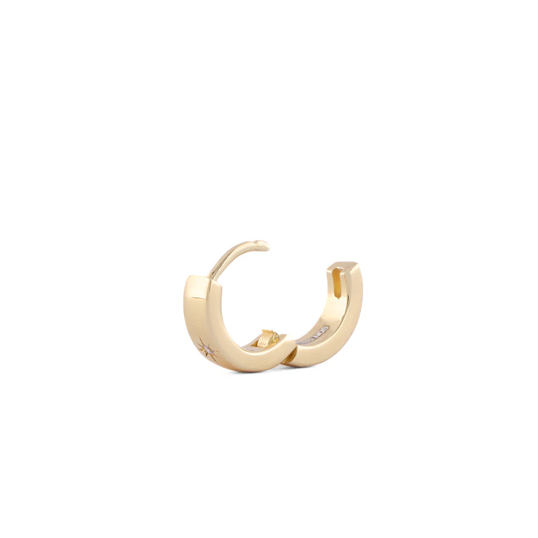 Gold Asteria Hoop Earring - Image 4