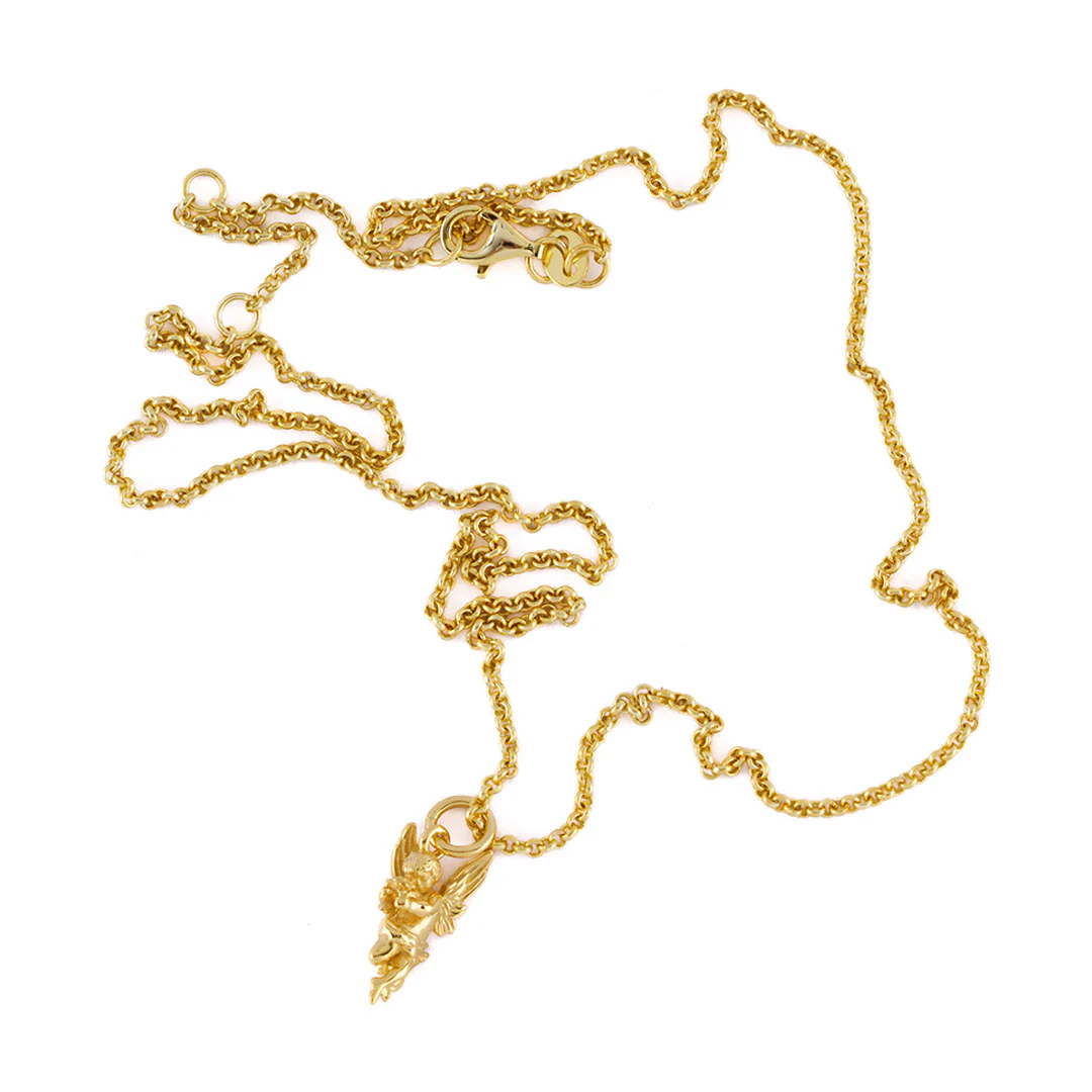 Gold Cherub Necklace - Image 5
