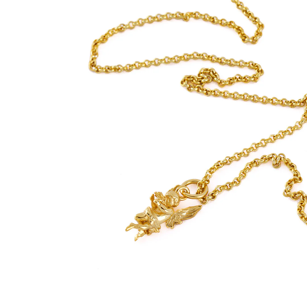 Gold Cherub Necklace - Image 6
