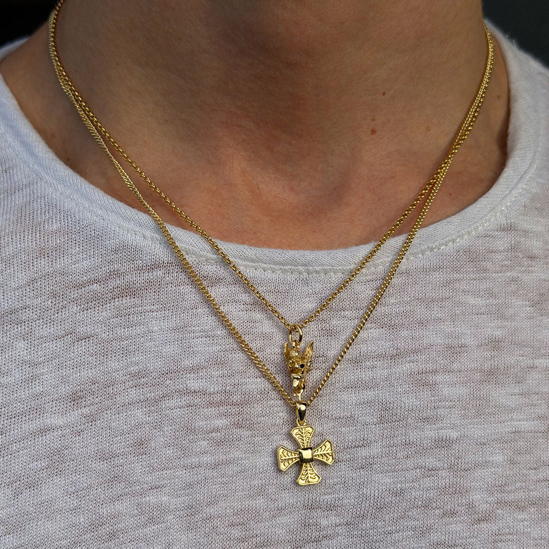 Gold Cherub Necklace - Image 7