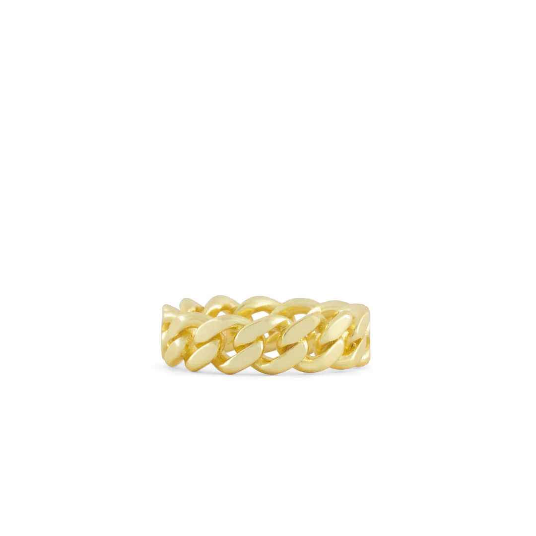 Gold Cuban Link Ring - Image 3