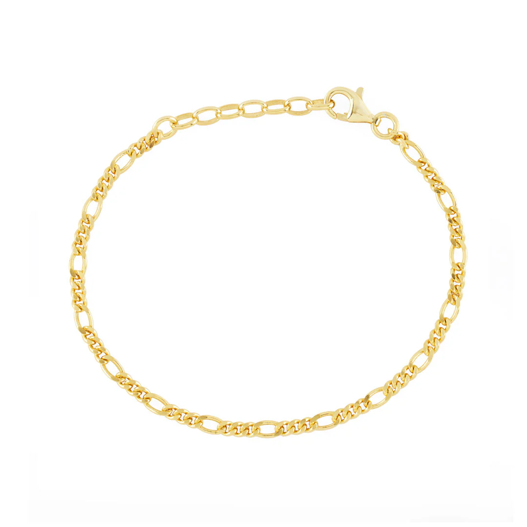 Gold Figaro Bracelet - Image 4