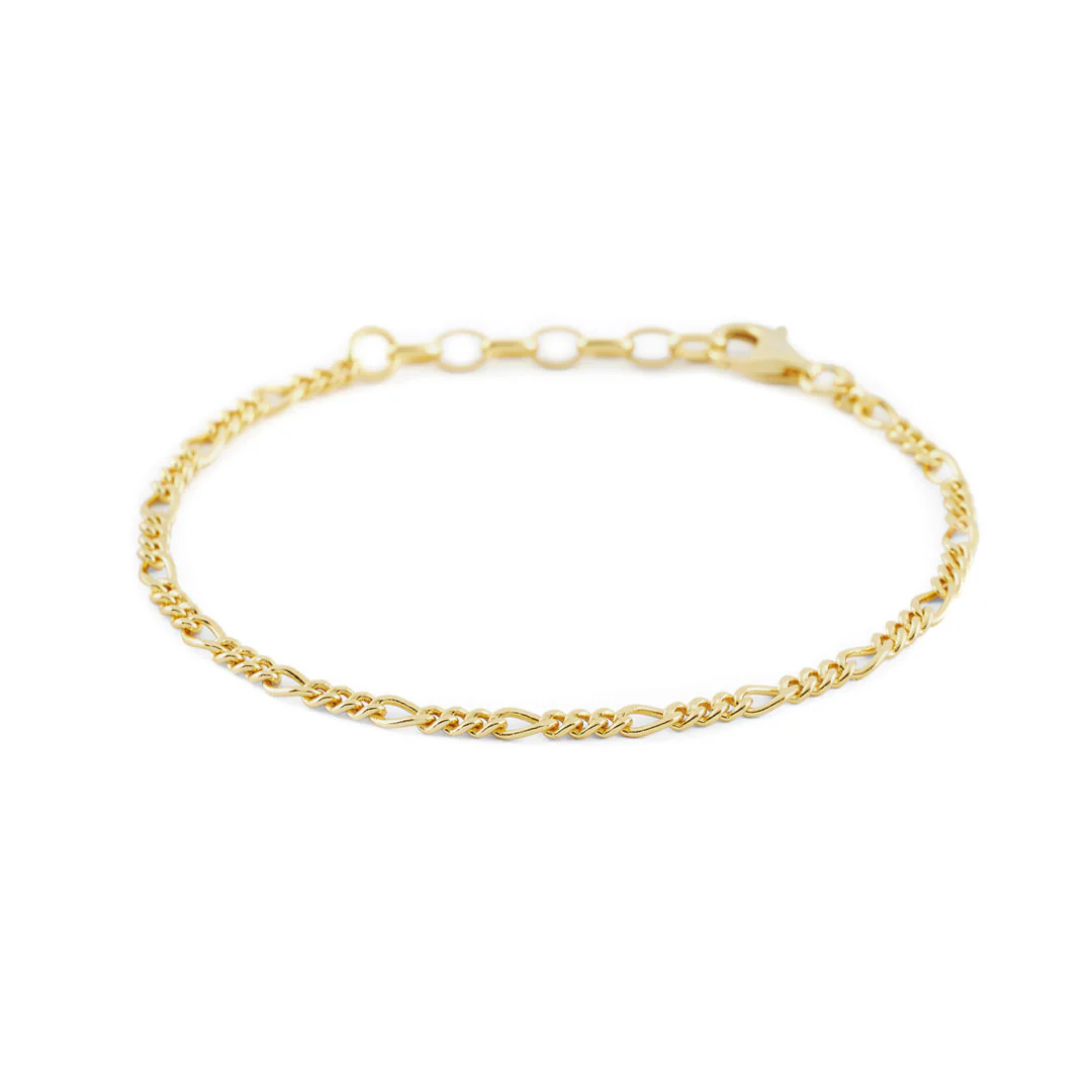 Gold Figaro Bracelet - Image 5