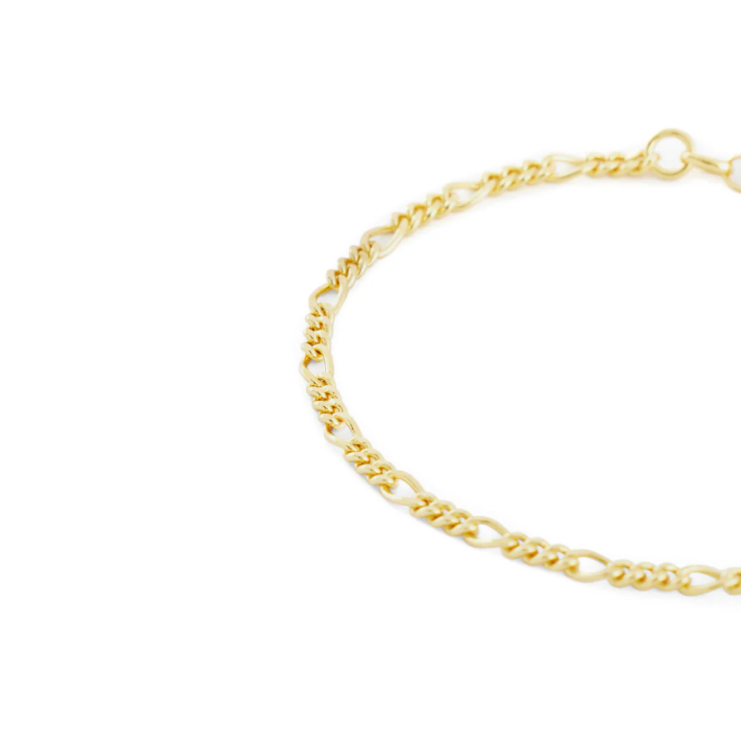Gold Figaro Bracelet - Image 6