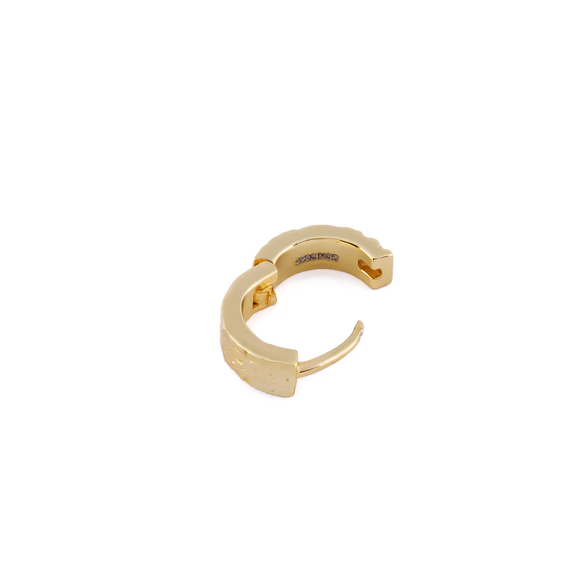 Gold Forge Hoop Earring - Image 5