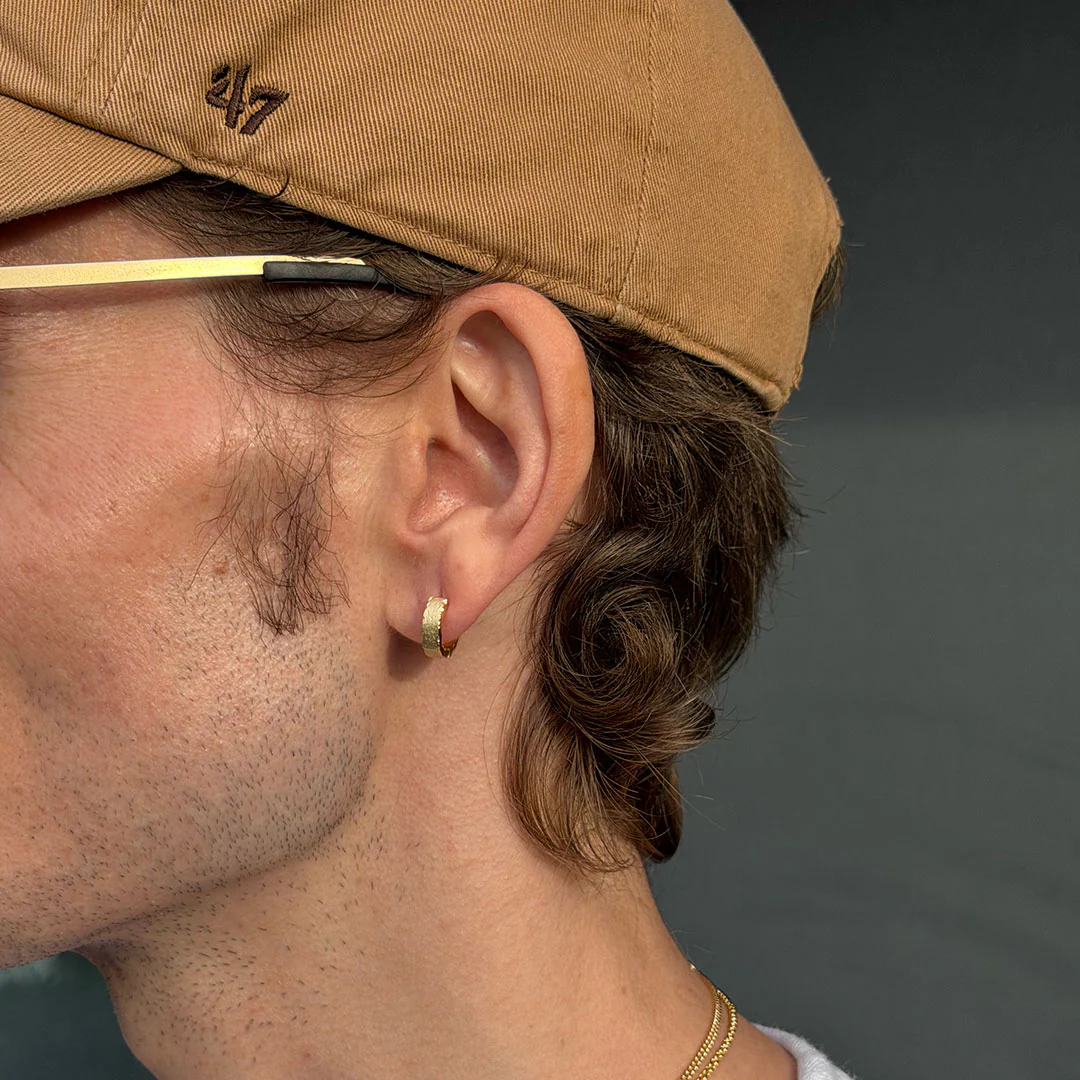 Gold Forge Hoop Earring - Image 6