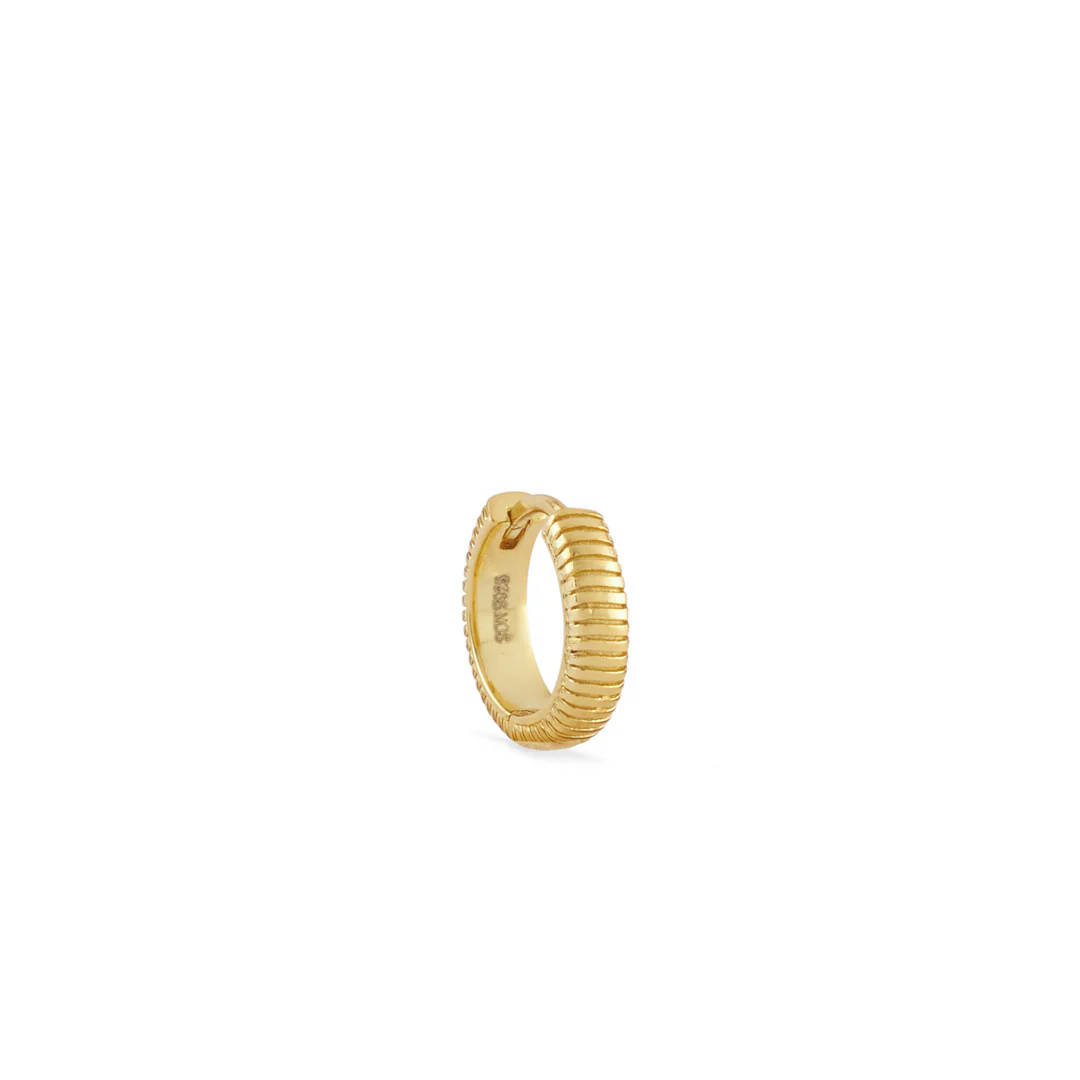 Gold Lasso Hoop Earring - Image 4