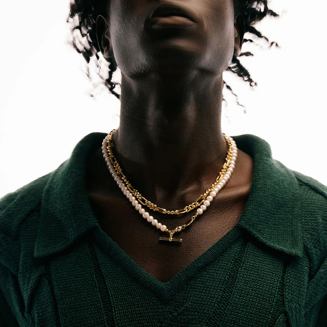 Gold Track Chain Necklace - Image 5