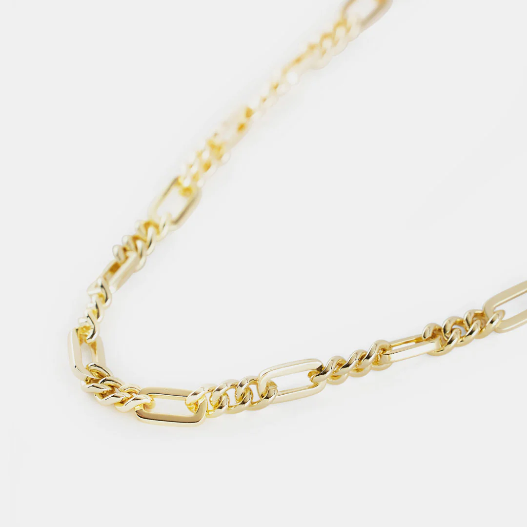 Gold Track Chain Necklace - Image 6