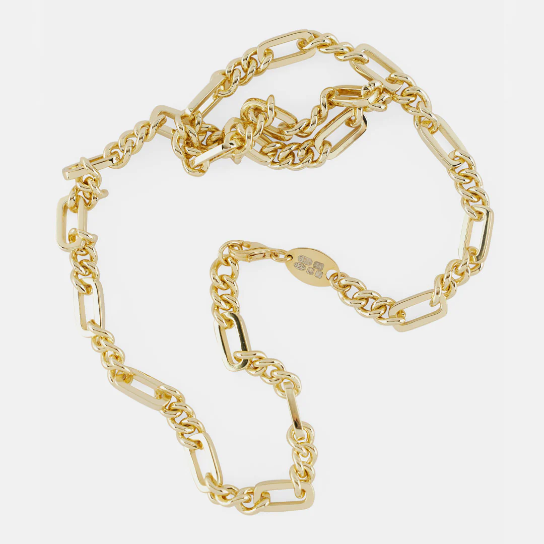 Gold Track Chain Necklace - Image 7