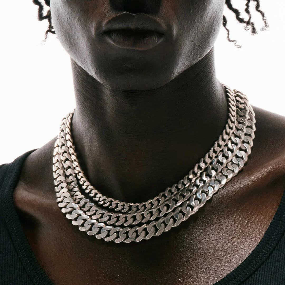 Silver 10mm Curb Chain - Image 5