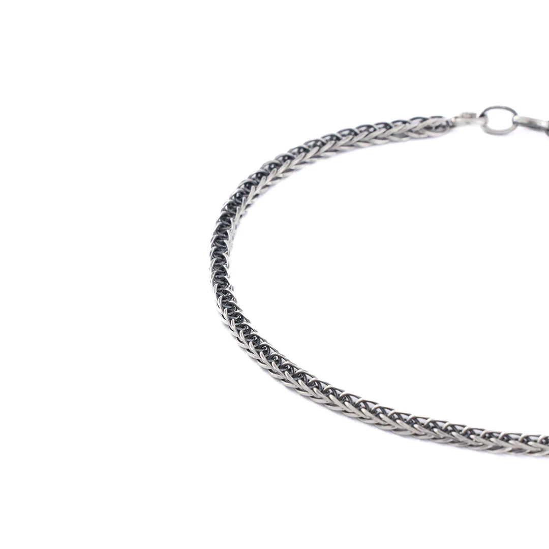 Silver 2.6mm Square Spiga Bracelet - Image 5