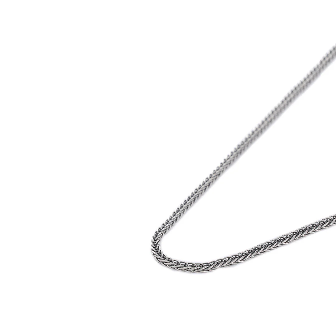 Silver 2.6mm Square Spiga Chain - Image 2