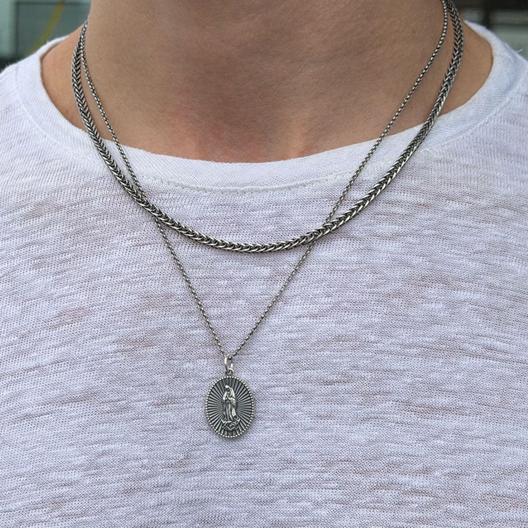 Silver 2.6mm Square Spiga Chain - Image 5