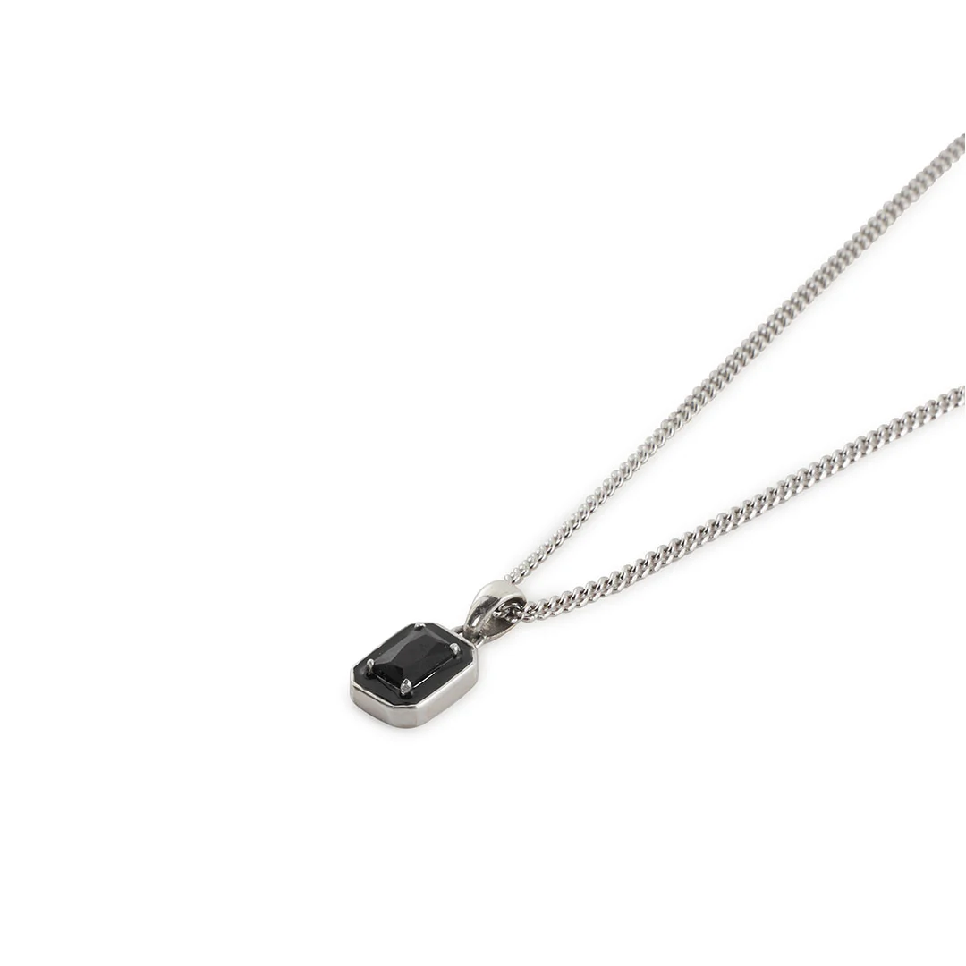 Silver Black Blush Necklace - Image 4