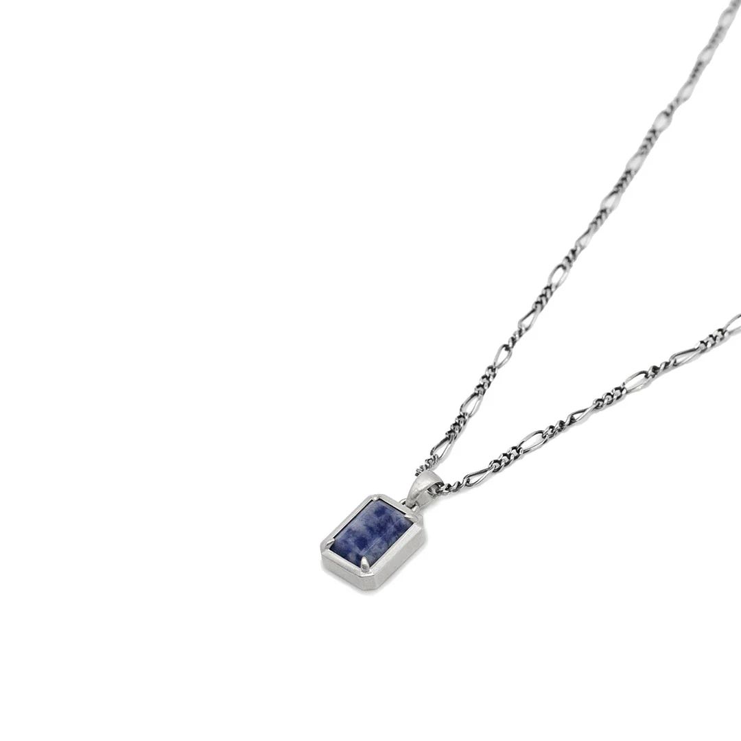 Silver Blue Jasper Necklace - Image 4