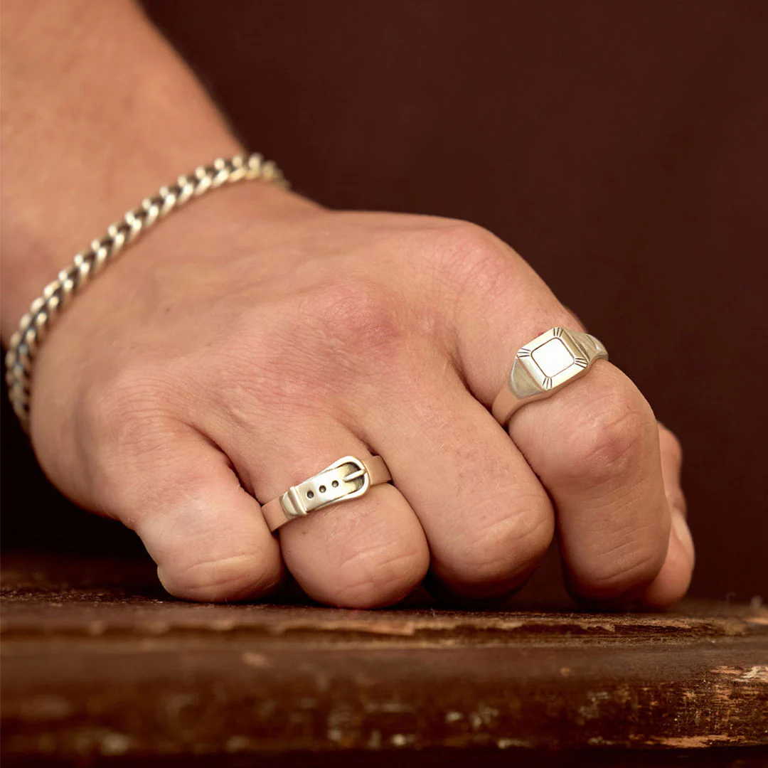Silver Buckle Ring - Image 6
