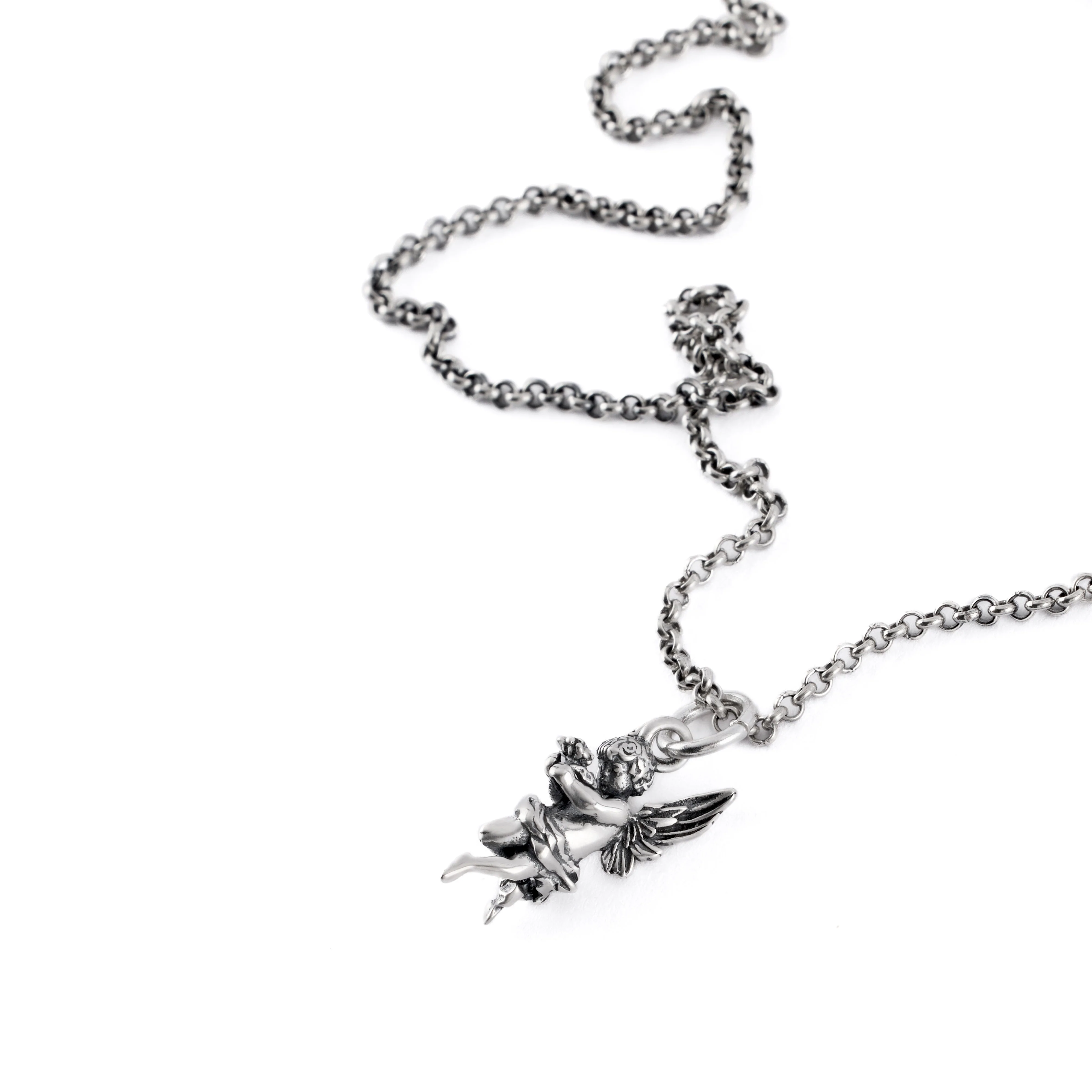 Silver Cherub Necklace - Image 5