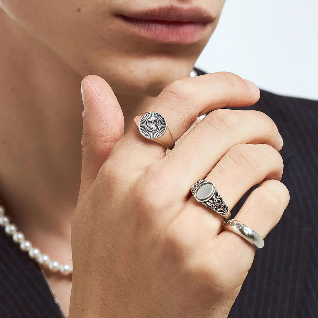 Silver Clover Ring - Image 6