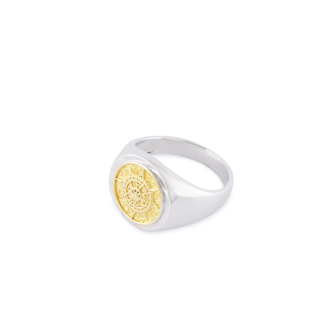 Silver Compass Ring - Image 4