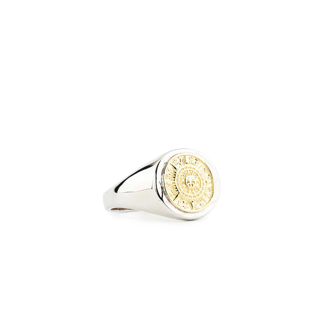 Silver Compass Ring - Image 6