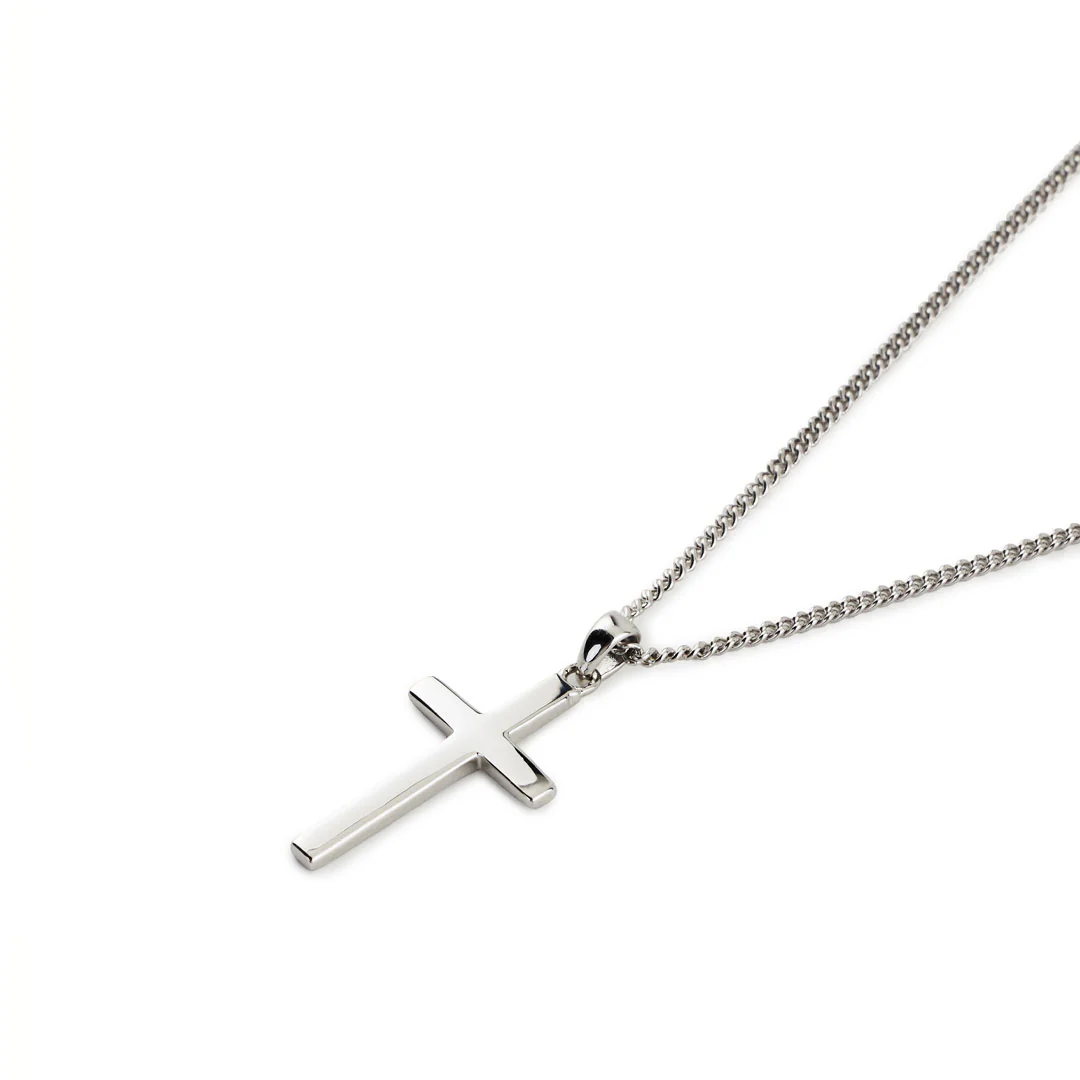 Silver Cross Necklace - Image 4