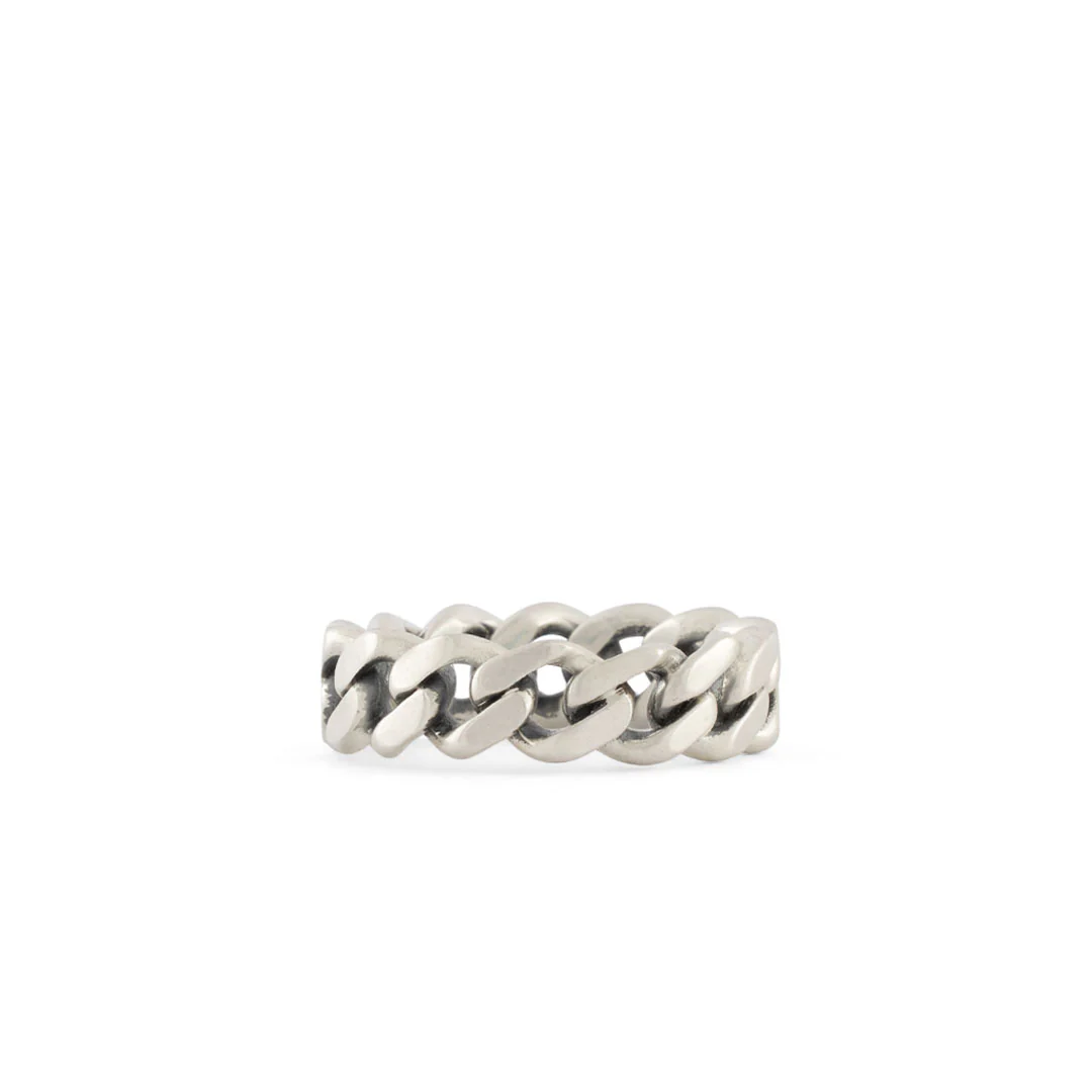 Silver Cuban Link Ring - Image 3