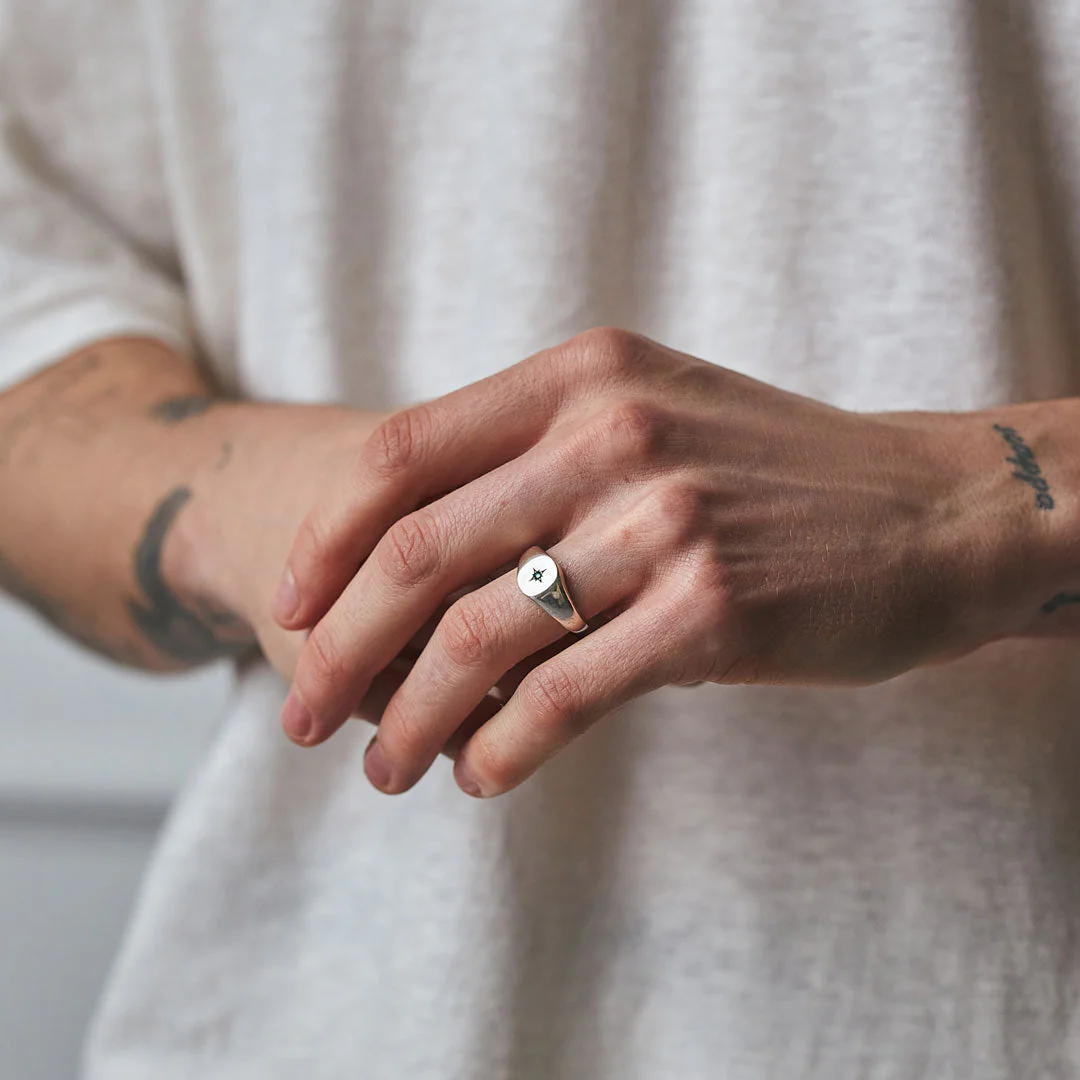 Silver Envy Signet Ring - Image 6
