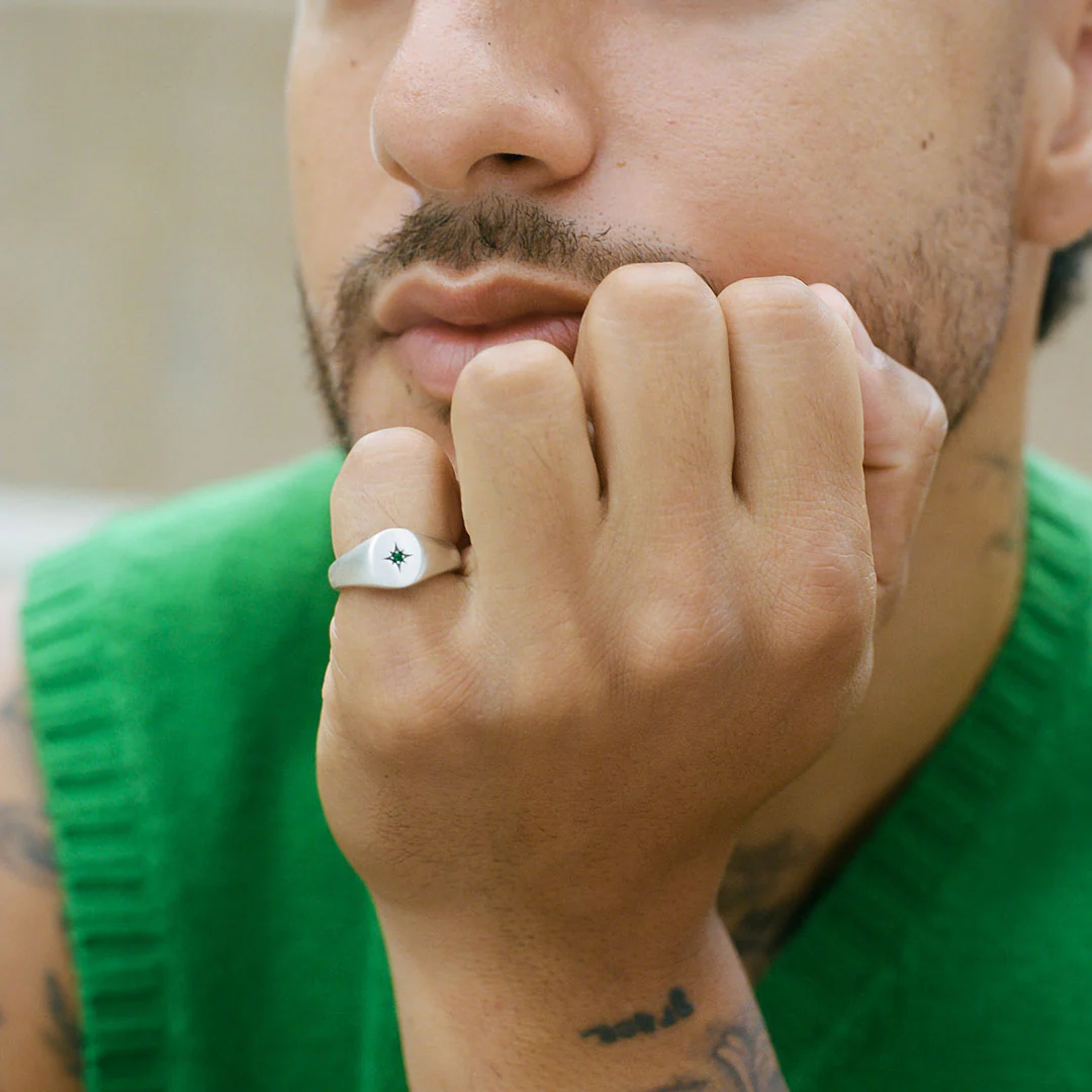 Silver Envy Signet Ring - Image 7