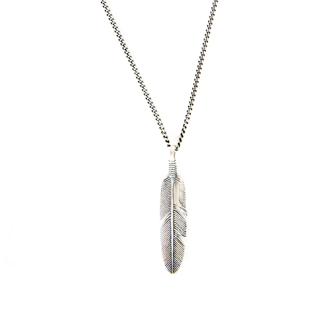 Silver Ethereal Feather Necklace - Image 4
