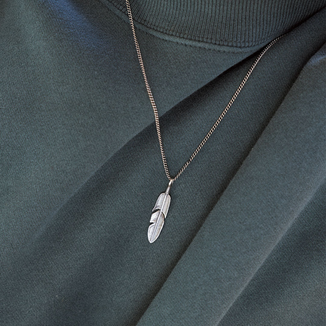 Silver Ethereal Feather Necklace - Image 6