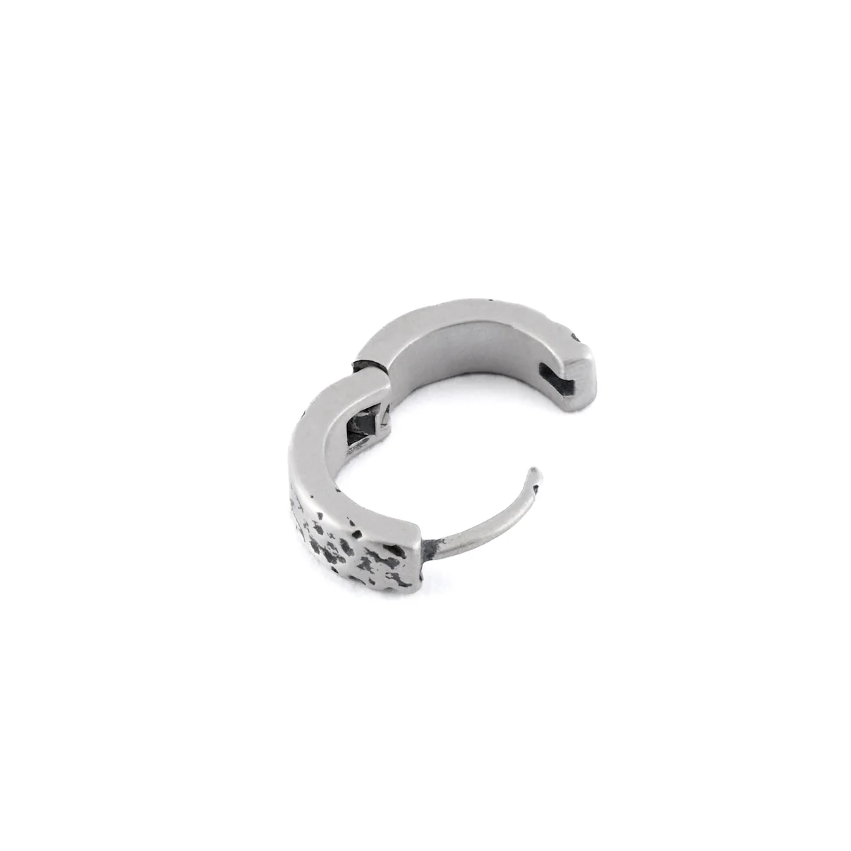 Silver Forge Hoop Earring - Image 5