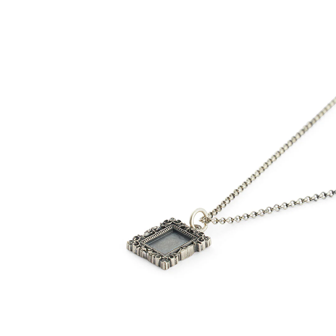 Silver Frame Necklace - Image 4