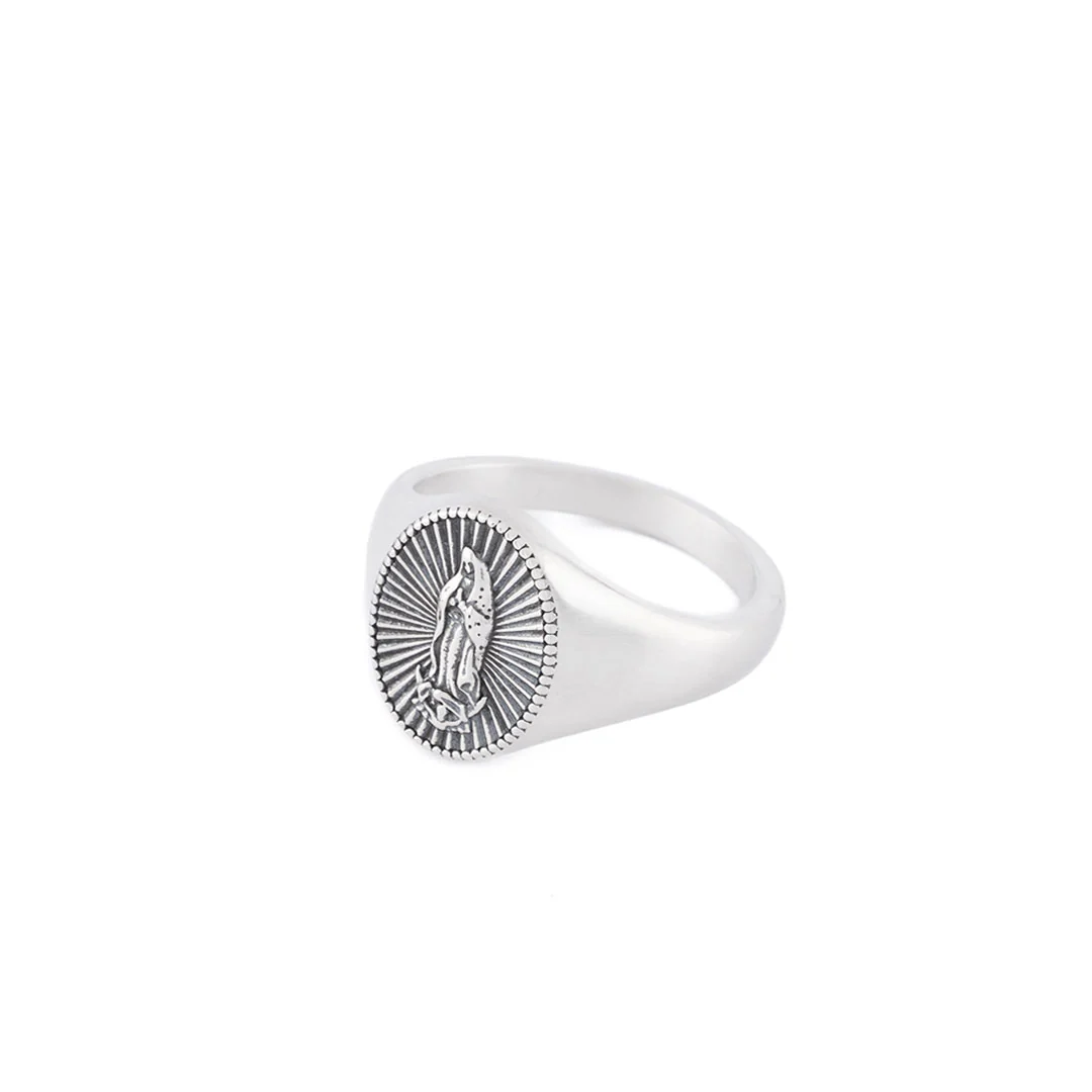 Silver Guadalupe Ring - Image 4