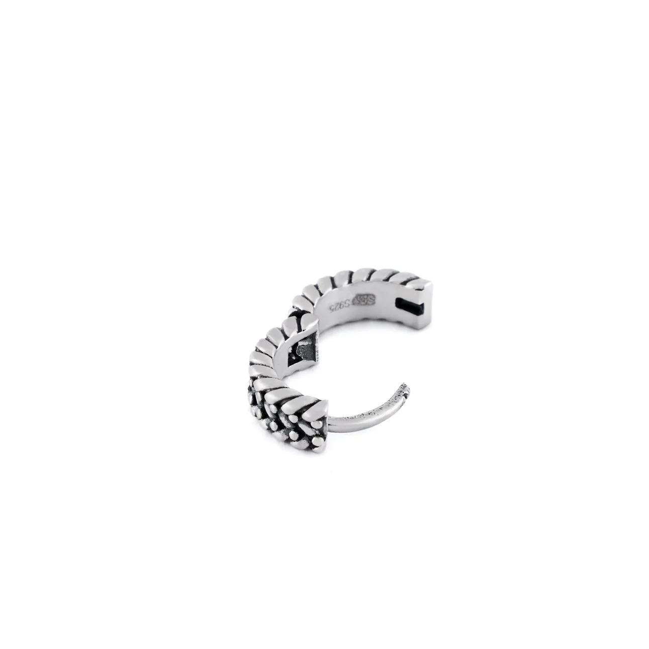 Silver Guard Hoop Earring - Image 5