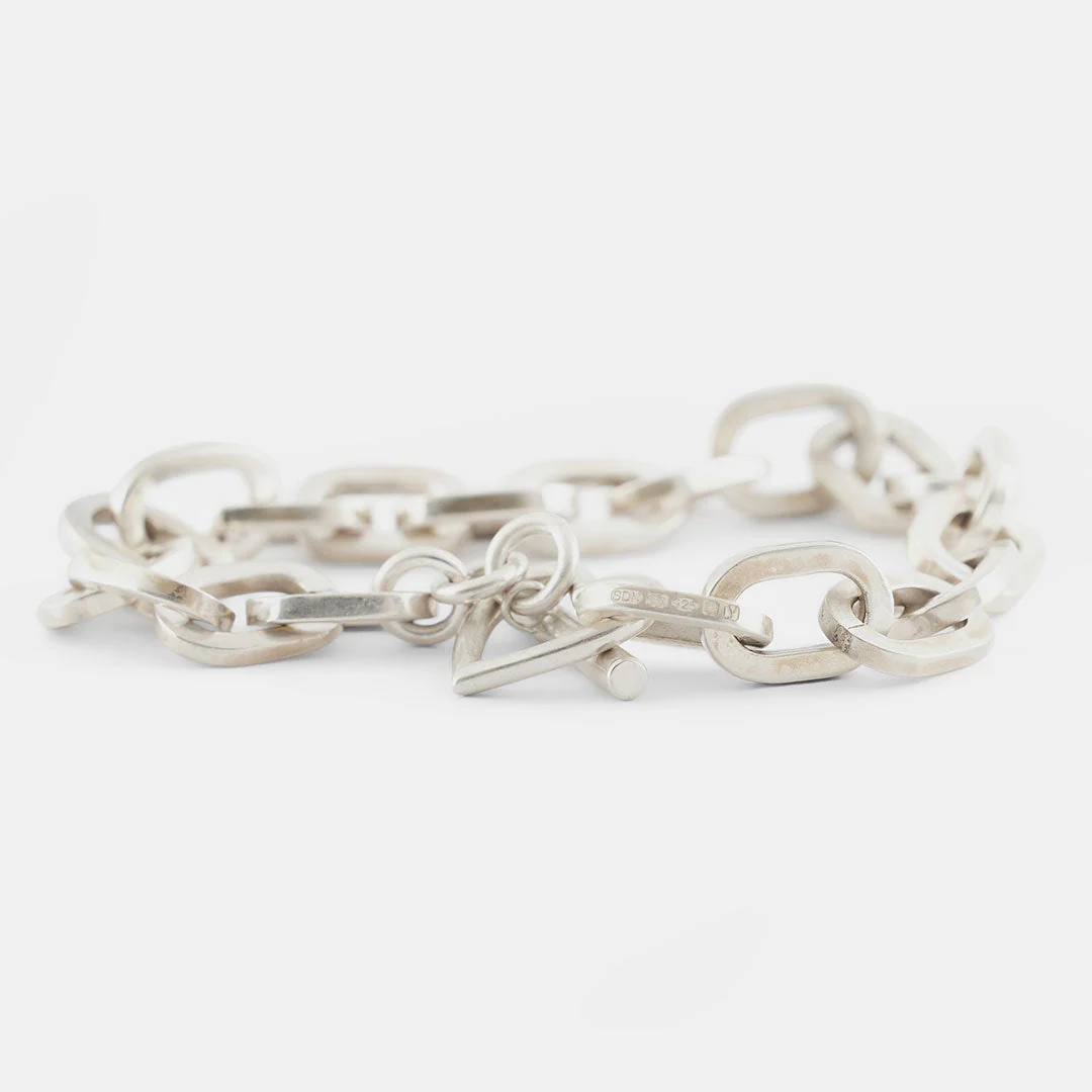 Silver Heart T-Bar Bracelet - Image 4