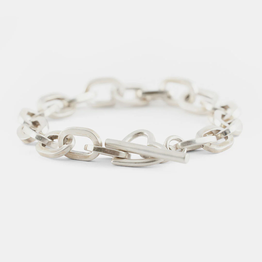 Silver Heart T-Bar Bracelet - Image 6