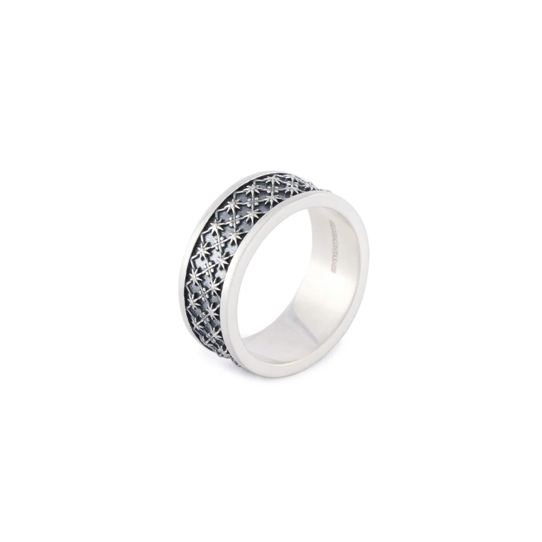 Silver Jacquard Ring - Image 4