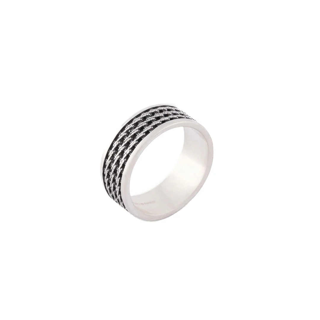 Silver Kusari Ring - Image 4