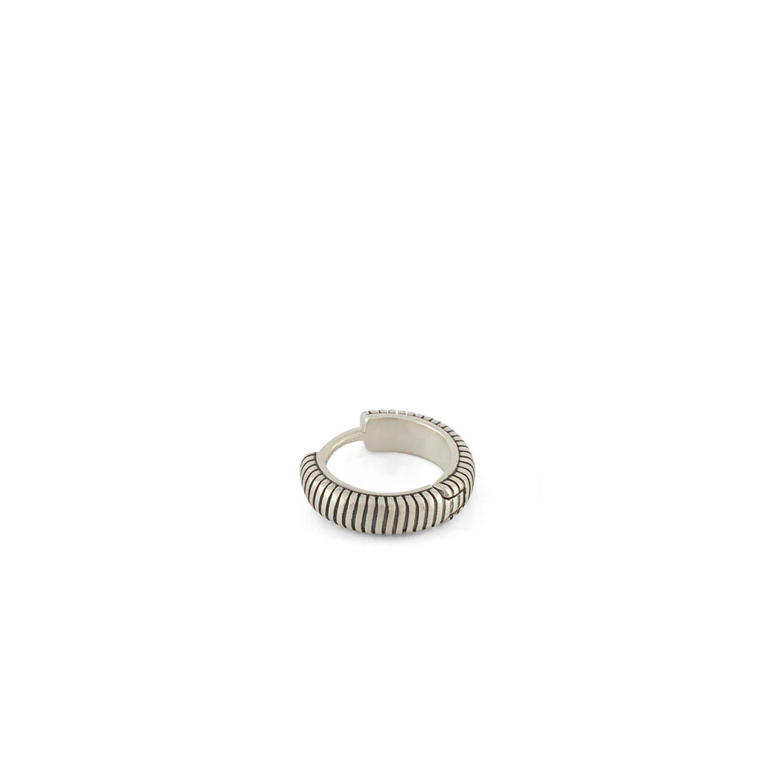 Silver Lasso Hoop Earring - Image 3