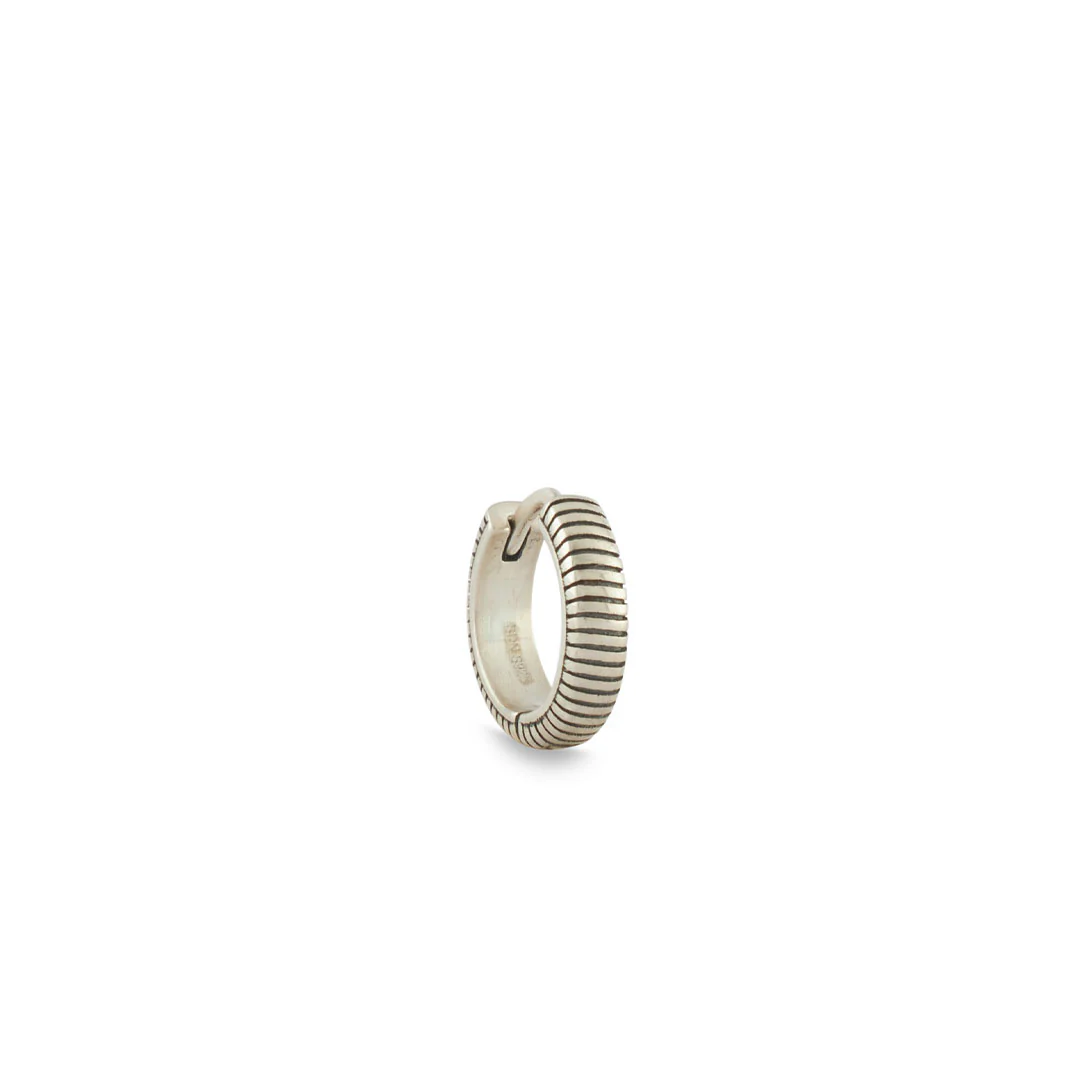 Silver Lasso Hoop Earring - Image 4