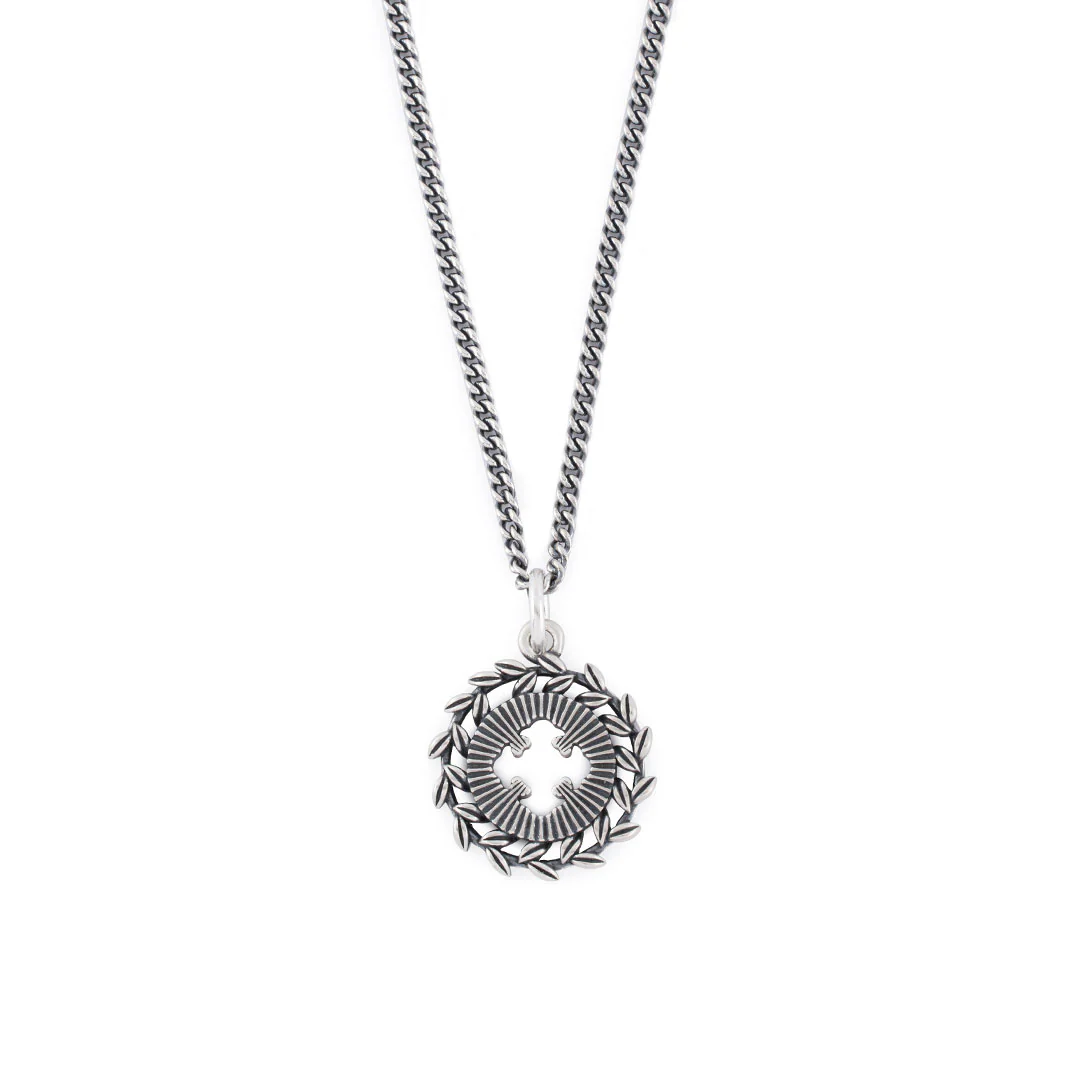 Silver Laurel Necklace