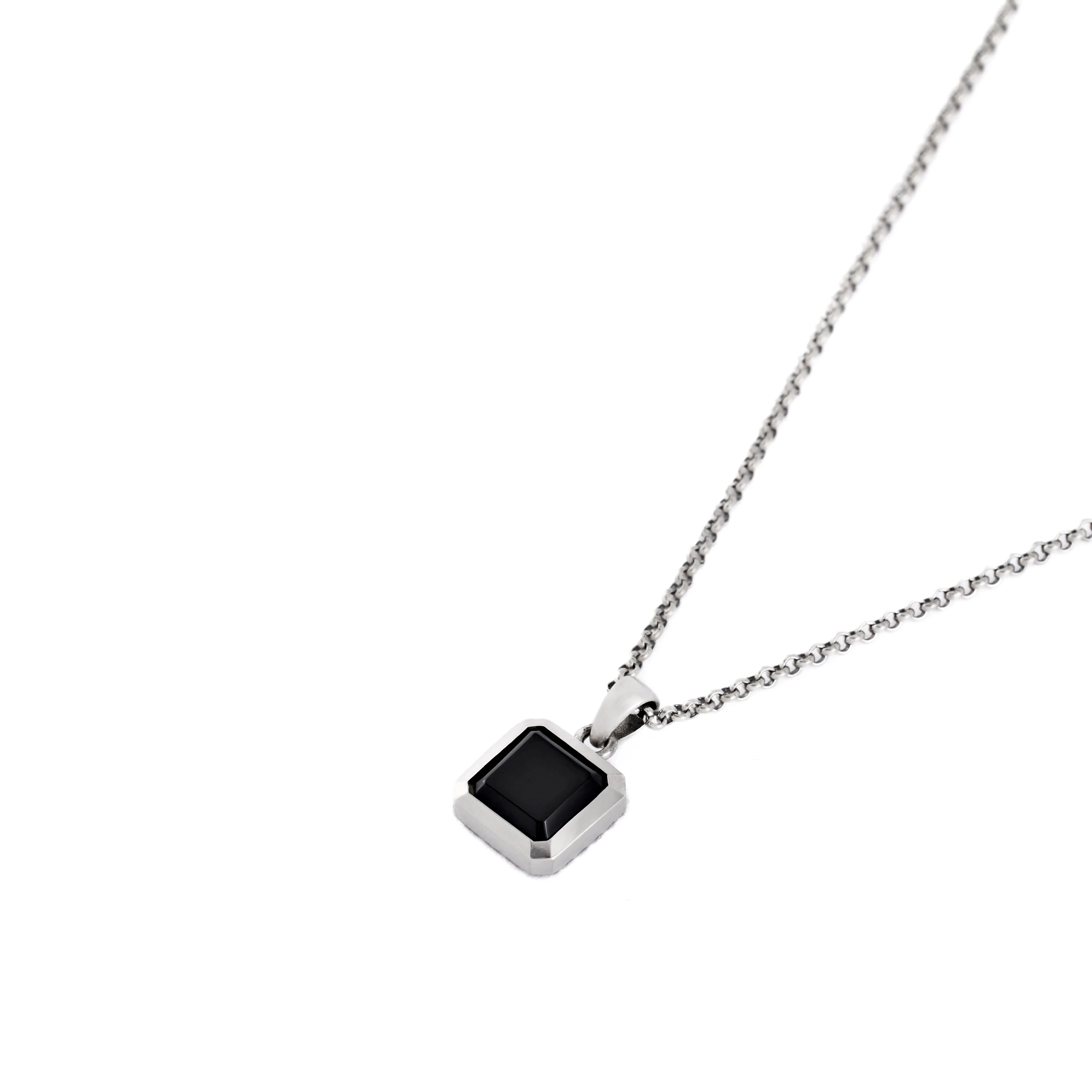 Silver Onyx Armour Necklace - Image 5