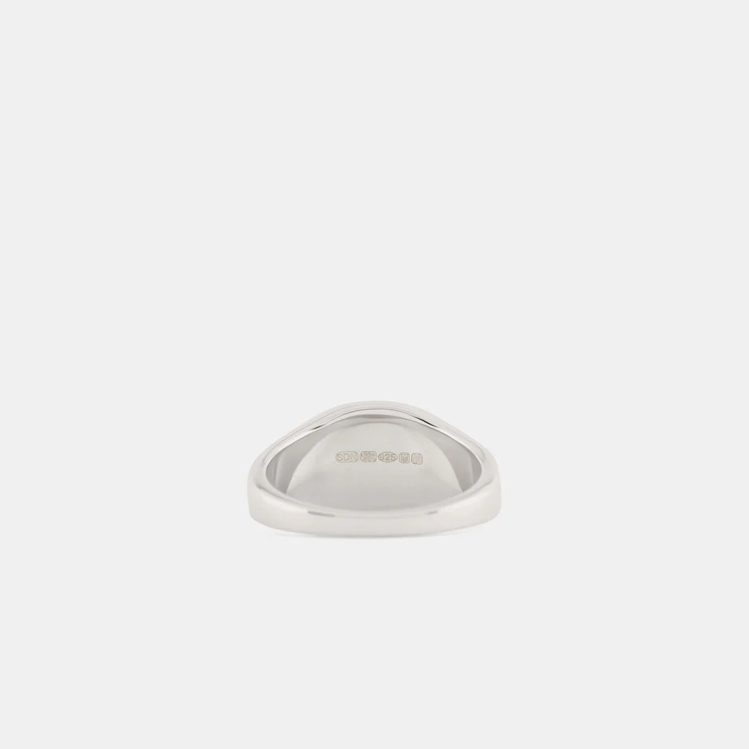 Silver Opal Birthstone Ring - Image 4