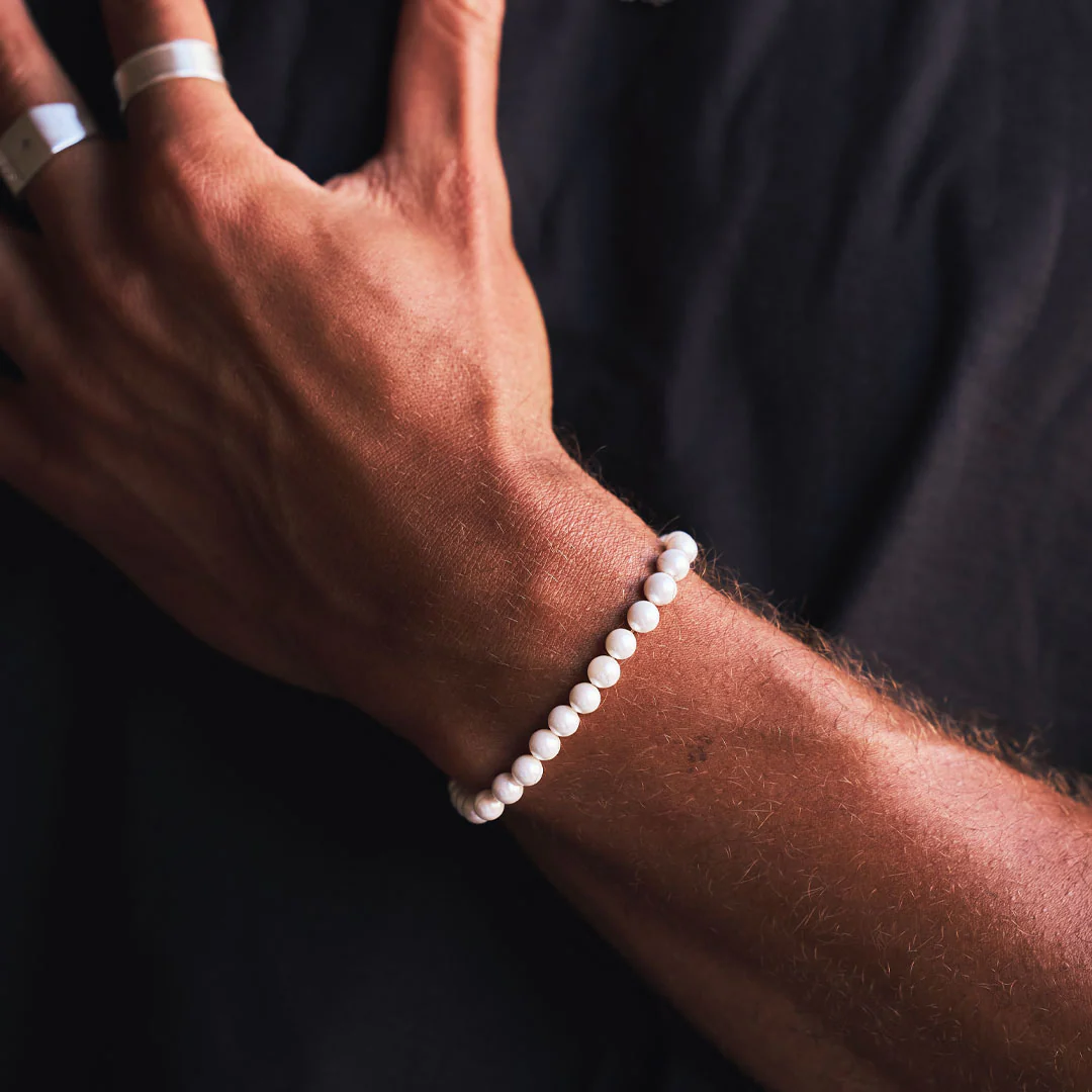 Silver Pearl Bracelet - Image 8