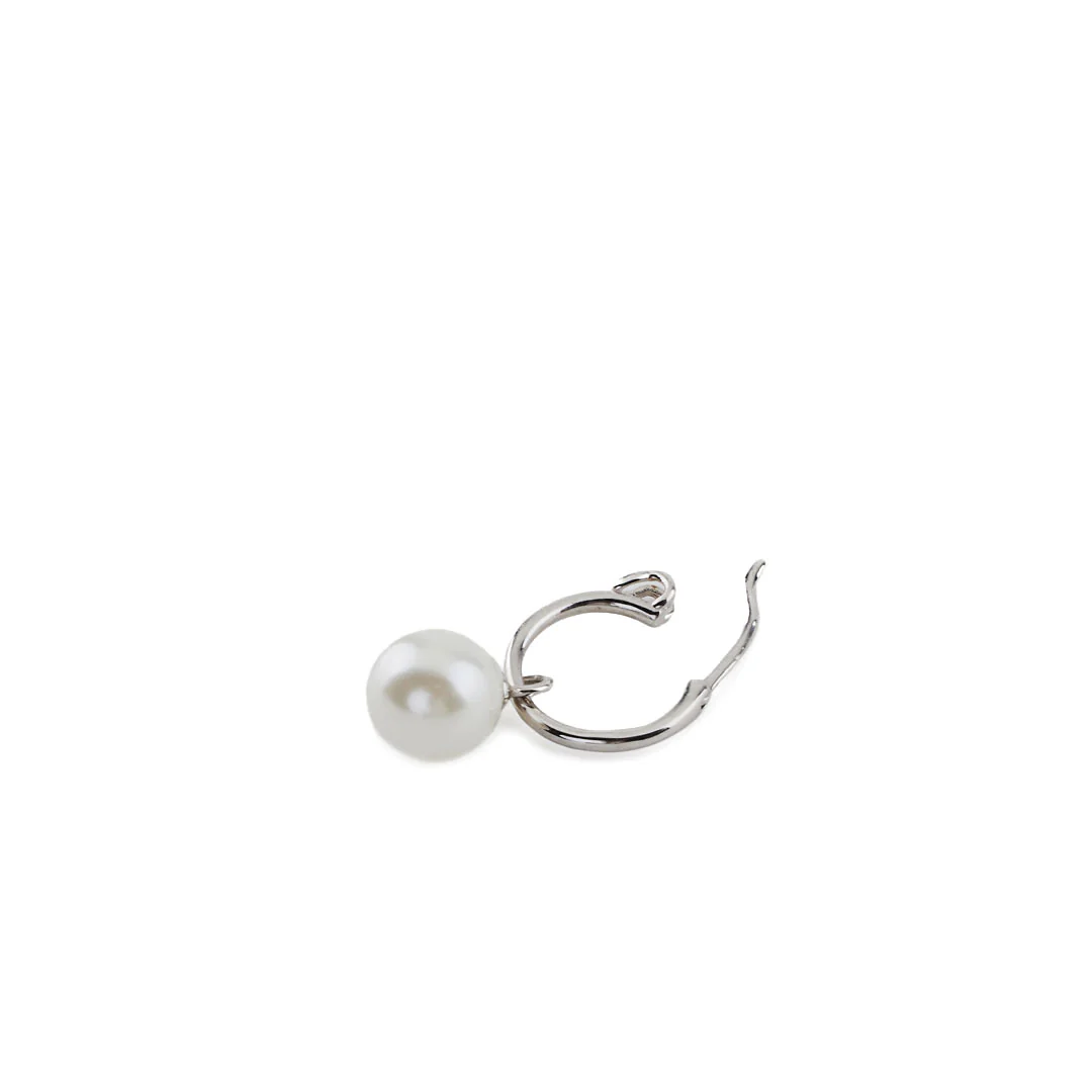Silver Pearl Drop Earring - Image 5