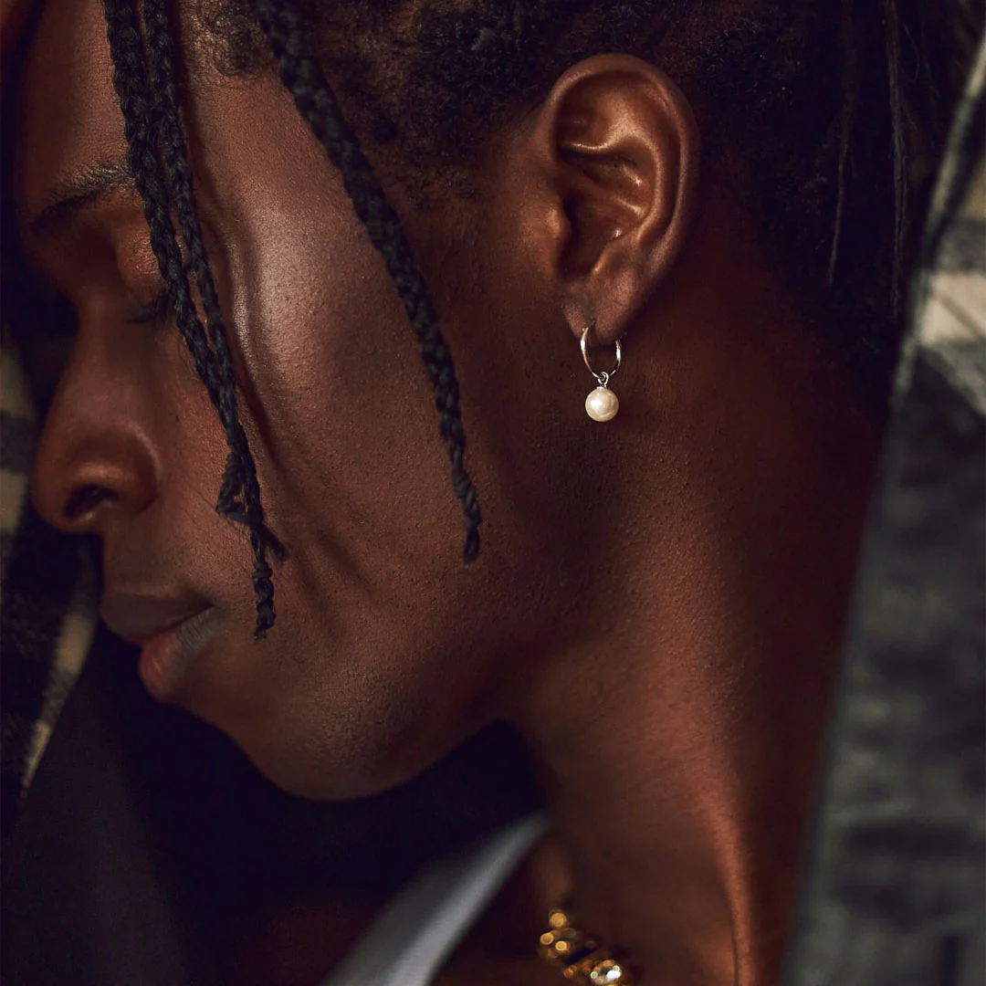 Silver Pearl Drop Earring - Image 6