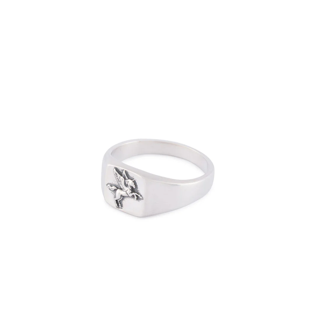 Silver Pegasus Ring - Image 4