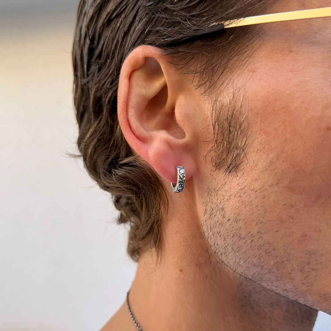 Silver Pergola Hoop Earring - Image 5